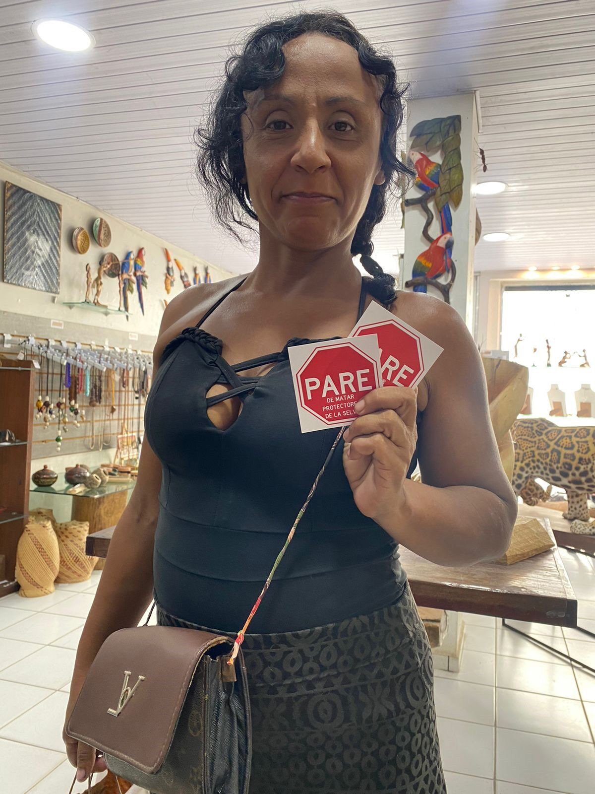 Sticker Art in action, Brazil