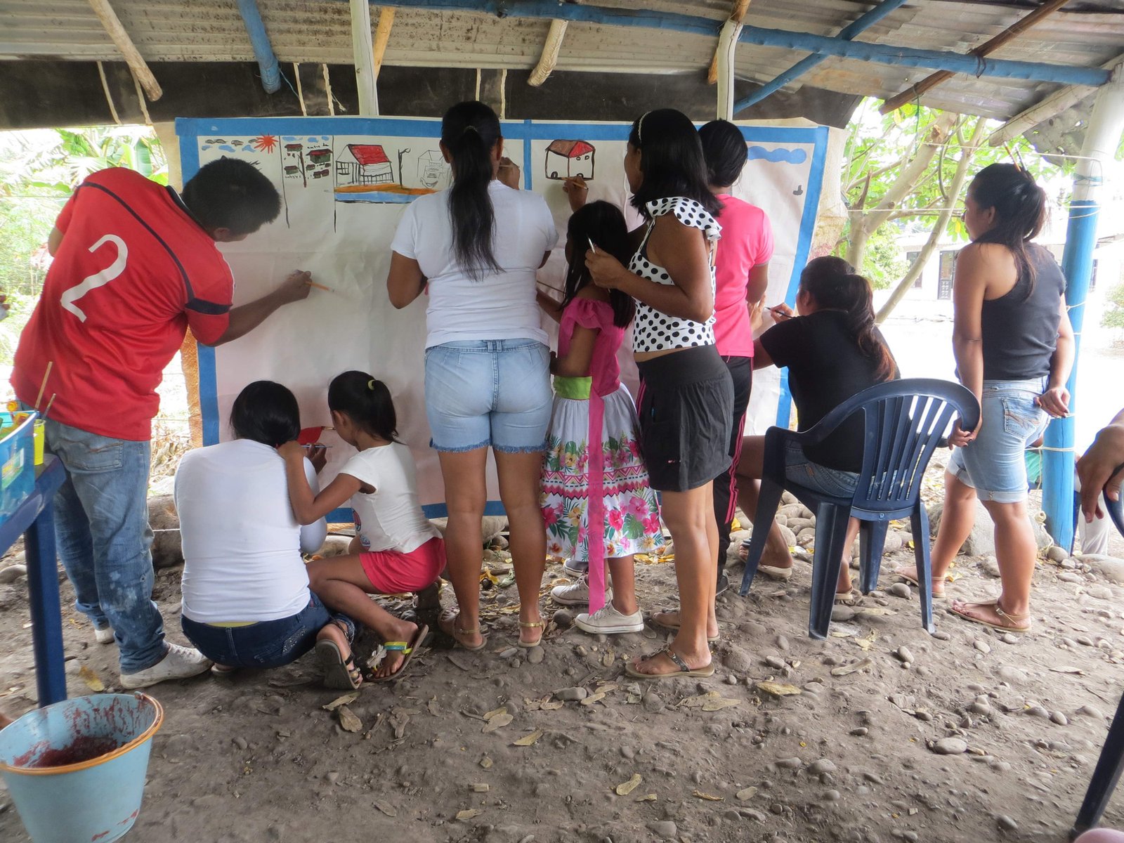 Social Sculpture action, Colombia